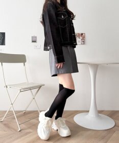 WEGO リボンデザイン厚底スニーカー