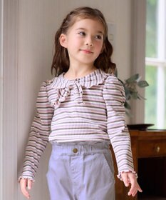 ANY KIDS リボン テレコボーダー Ｔシャツ