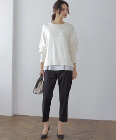 組曲 コットンカシミヤMIX クルーネックニット