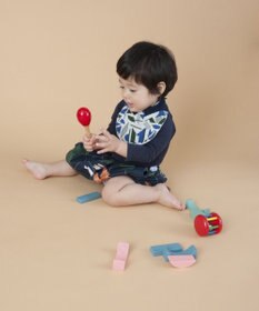 TRICOTE GEOMETRIC BIB / 幾何学4色柄スタイ