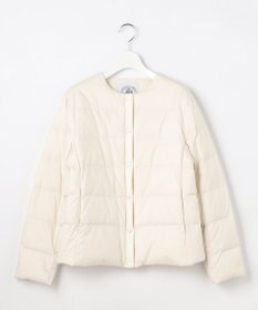 J.PRESS LADIES 【洗える】ライトダウン ノーカラー ジャケット