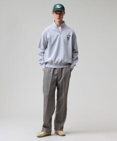 J.PRESS MEN 【J.PRESS ORIGINALS】【UNISEX】Wool Polyester Gunclub Check Piped Stem Nontuck Slacks