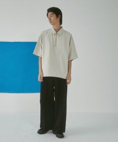 WEGO 【LUCY】アイススウェードハーフジップシャツ（S）