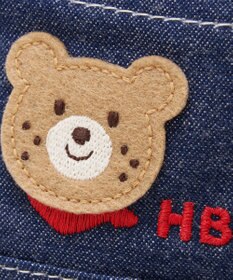 MIKI HOUSE HOT BISCUITS 【46-54cm】 ロゴデニムクロッシェ