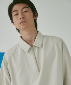 WEGO 【LUCY】アイススウェードハーフジップシャツ（S）