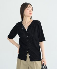 earth music&ecology フロッキーチュールカーディガン