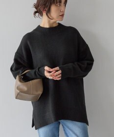 AMERICAN HOLIC サイドスリットハイネックニットプルオーバー