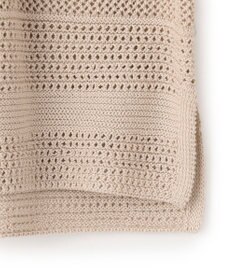 23区 【洗える】レーシーコットンコード ニット