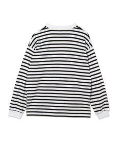 WEGO 【MLサイズ展開】ボーダーワンポイントT（LS）