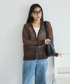CRAFT STANDARD BOUTIQUE シアージョーゼットニットカーディガン