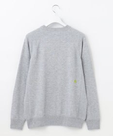 PW CIRCULUS 【MEN】【洗える】ロゴ ラグランスリーブ クルーネック ニット