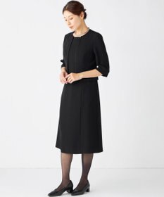 自由区 FORMAL 【洗える/縦横ストレッチ】セオプラスエス横二重ジャケット＋ワンピース