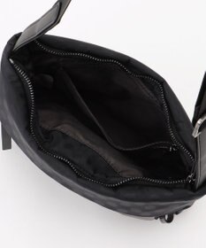 Y'SACCS はっ水ドットジャカード リサイクルレザーコンビ ショルダー