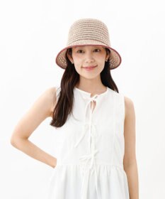 AURORA 【 LANVIN en Bleu （ランバン オン ブルー）】手編み風サーモダウンハット