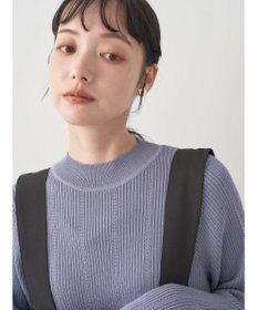 earth music&ecology 袖パールハイネックリブプルオーバー