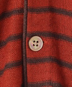 JOSEPH ABBOUD 【洗える】フランドルリネンボーダーカーディガン