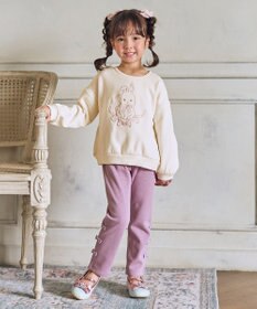 ANY KIDS アニマル刺繍 裏シャギー トレーナー