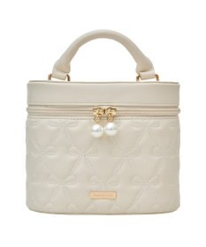 Maison de FLEUR リボンキルティングキューブショルダーバッグ