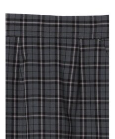 earth music&ecology チェックナロースカート