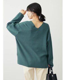 Green Parks 洗える　ミラノリブ編みニットプルオーバー