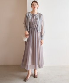 23区 【APPLAUDIR】グロッシーオーガンザ ドレス