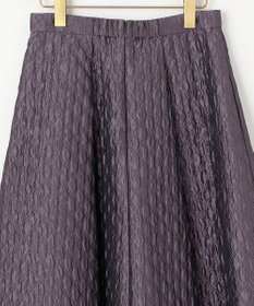 組曲 ジオメトリックフラワージャガード フレアスカート