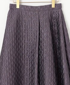 組曲 ジオメトリックフラワージャガード フレアスカート