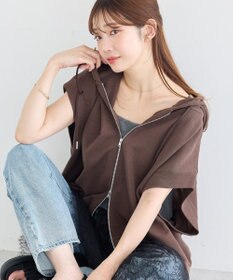 earth music&ecology シアーダンボールフーディーベスト