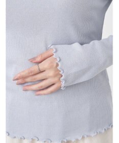 earth music&ecology ラメハイネックプルオーバー