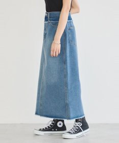 earth music&ecology ウエストフリンジデニムスカート