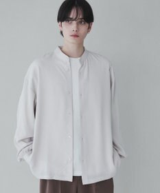 WEGO トロミBIGバンドカラーシャツ