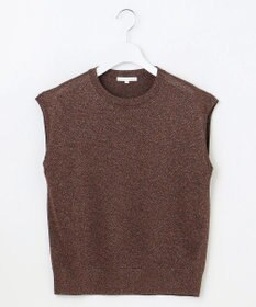 自由区 S 【カタログ掲載】カラーミックスラメスリーブレス ニット