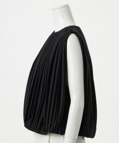 23区 L 【エステータ】ドレープサテン プリーツブラウス