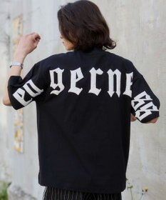 WEGO 【ユニセックス着用ITEM/MLサイズ展開】アクセ付きストレートライングラフィックT（SS）