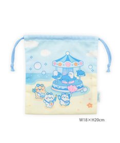 Mother garden しろたん 巾着 《ぷかぷかマリンパーク柄》