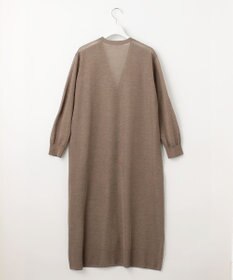 23区 【洗える】シャイニーシアー ニット ロングカーディガン