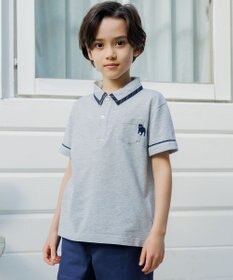 J.PRESS KIDS 【100-130cm】 T/Cライト鹿の子ポロシャツ