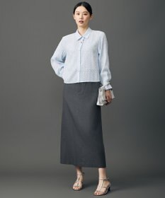 自由区 L ソフトツイルクロスストレート シルエット