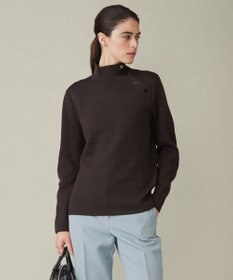 ICB L 【洗える】ウールブレンドスムース ハイネックプルオーバー