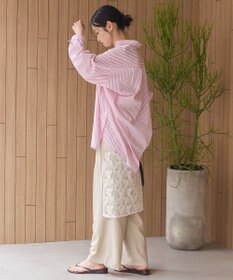 AMERICAN HOLIC イージーケア配色ポイントロングシャツ