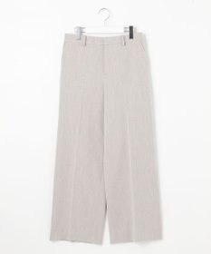 自由区 L 【WEB限定カラーあり/洗える/撥水加工】TRギャバ ワイドクロップドパンツ