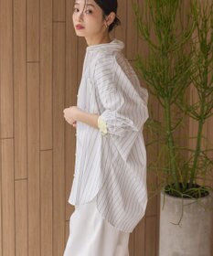 AMERICAN HOLIC イージーケア配色ポイントロングシャツ