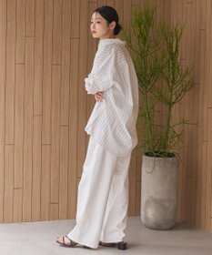 AMERICAN HOLIC イージーケア配色ポイントロングシャツ