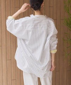 AMERICAN HOLIC イージーケア配色ポイントロングシャツ