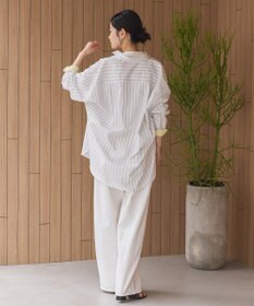 AMERICAN HOLIC イージーケア配色ポイントロングシャツ