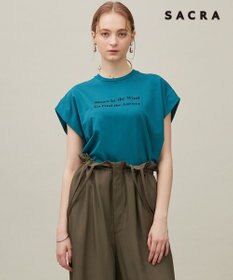 23区 【SACRA】フォールデッドライン ロゴカットソー