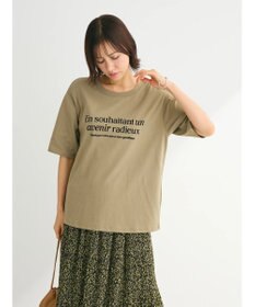 Green Parks ５分袖フロッキーロゴプリントＴＥＥ