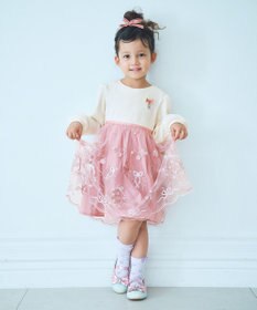 ANY KIDS バレエ刺繍チュールワンピース