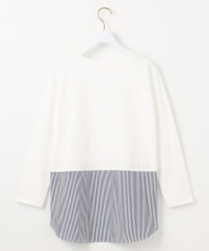 ANY SIS 【洗える】シャツコンビレイヤード カットソー