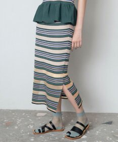 TRICOTE BORDER SKIRT／ボーダースカート